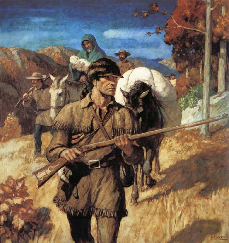 NC Wyeth Daniel Boone